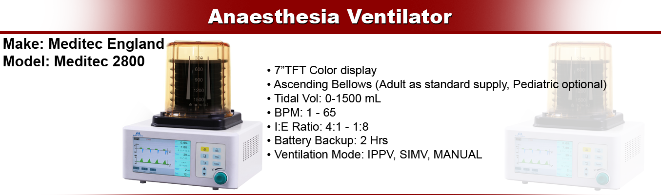 Anesthesia Ventilator 2800