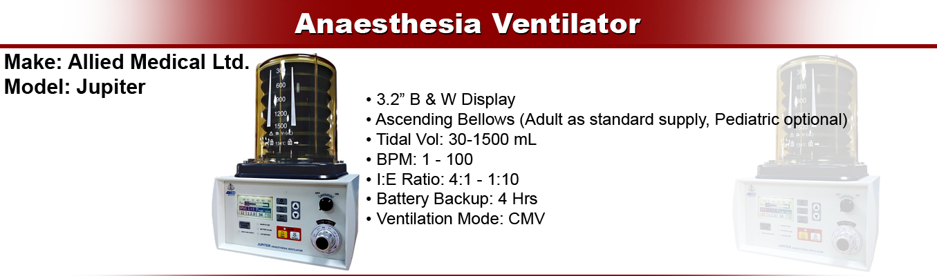 Anesthesia Ventilator Jupiter
