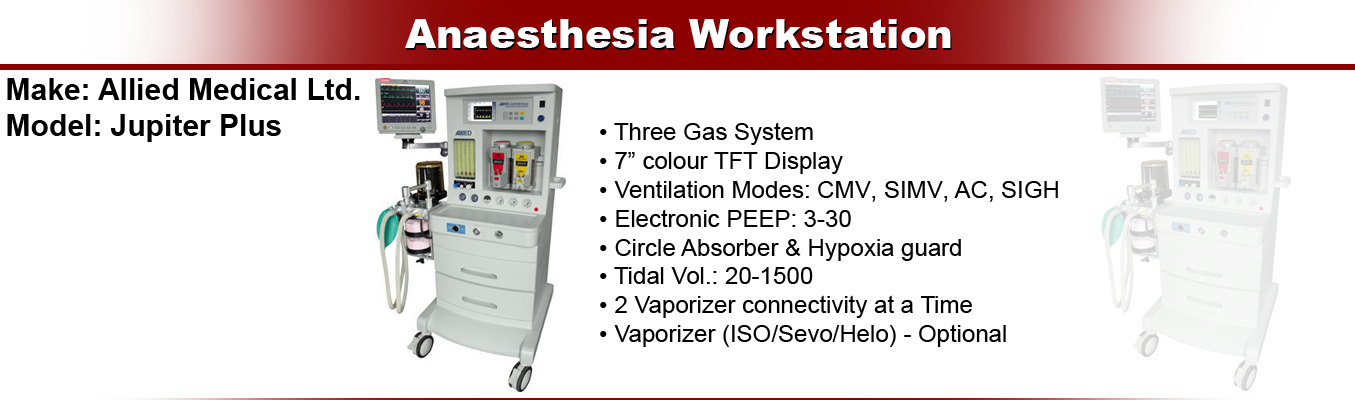 Anesthesia Workstation Jupiter Plus