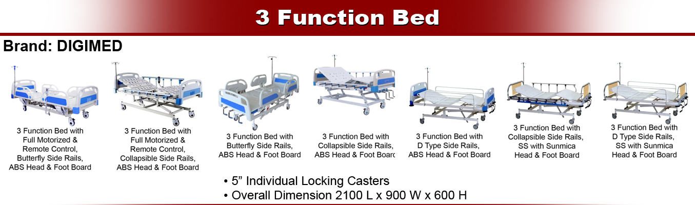 4 Function Bed for ICU