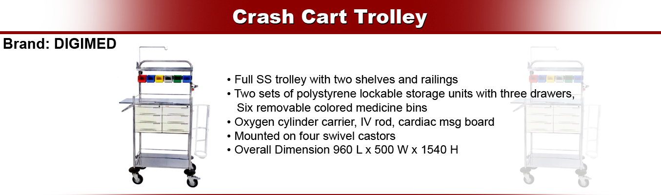 Crash Cart Trolley